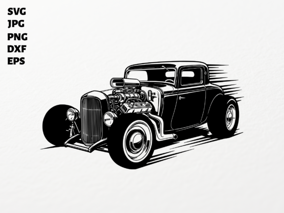 Download Hot Rod Classic Car SVG for Cricut - Classic car svg Collection