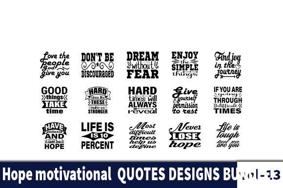 Download 15 Hope Motivational   Designs Bundle - Premium Resources